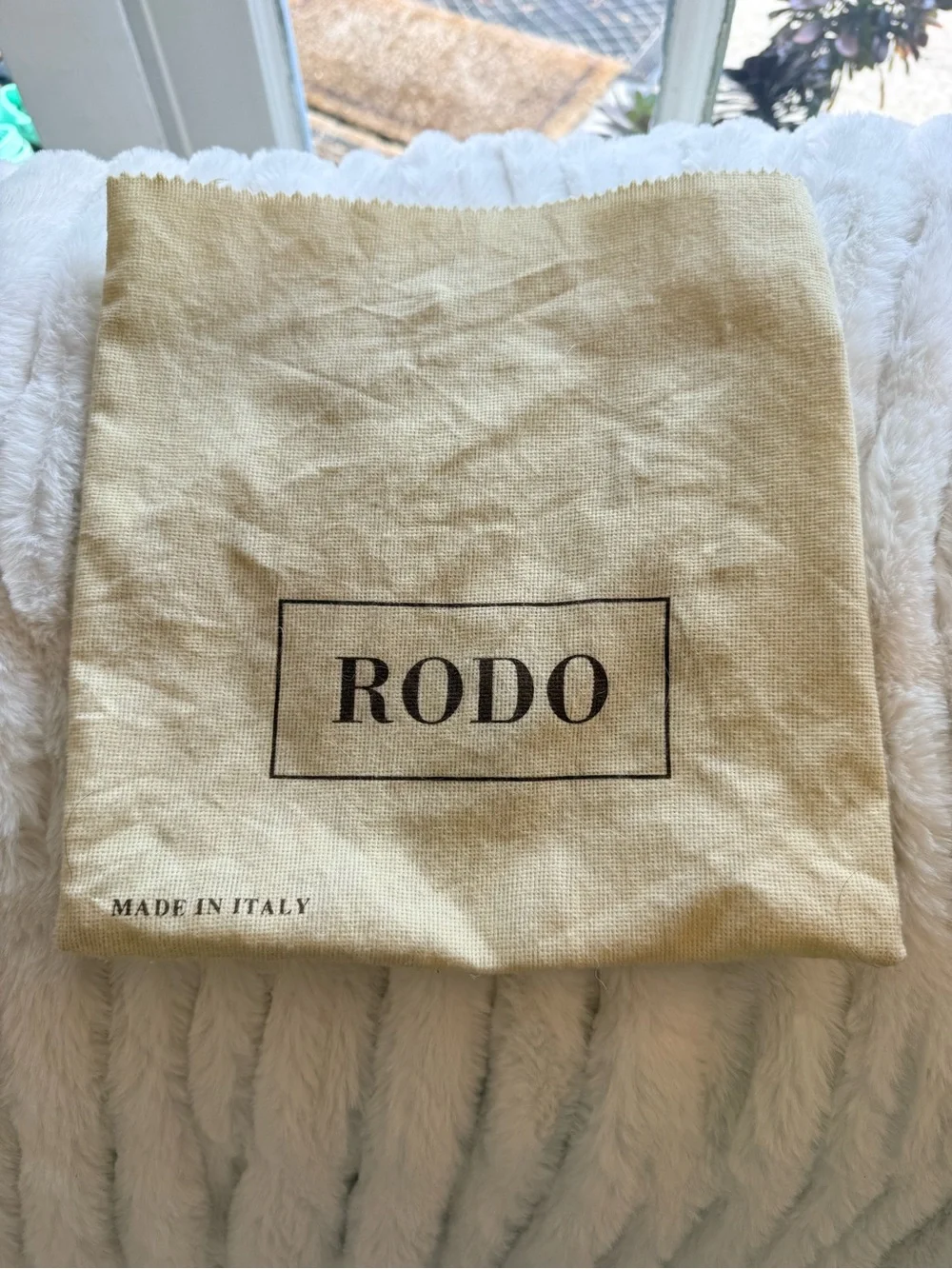 RODO Black Leather Evening Crossbody with Gold Chain
